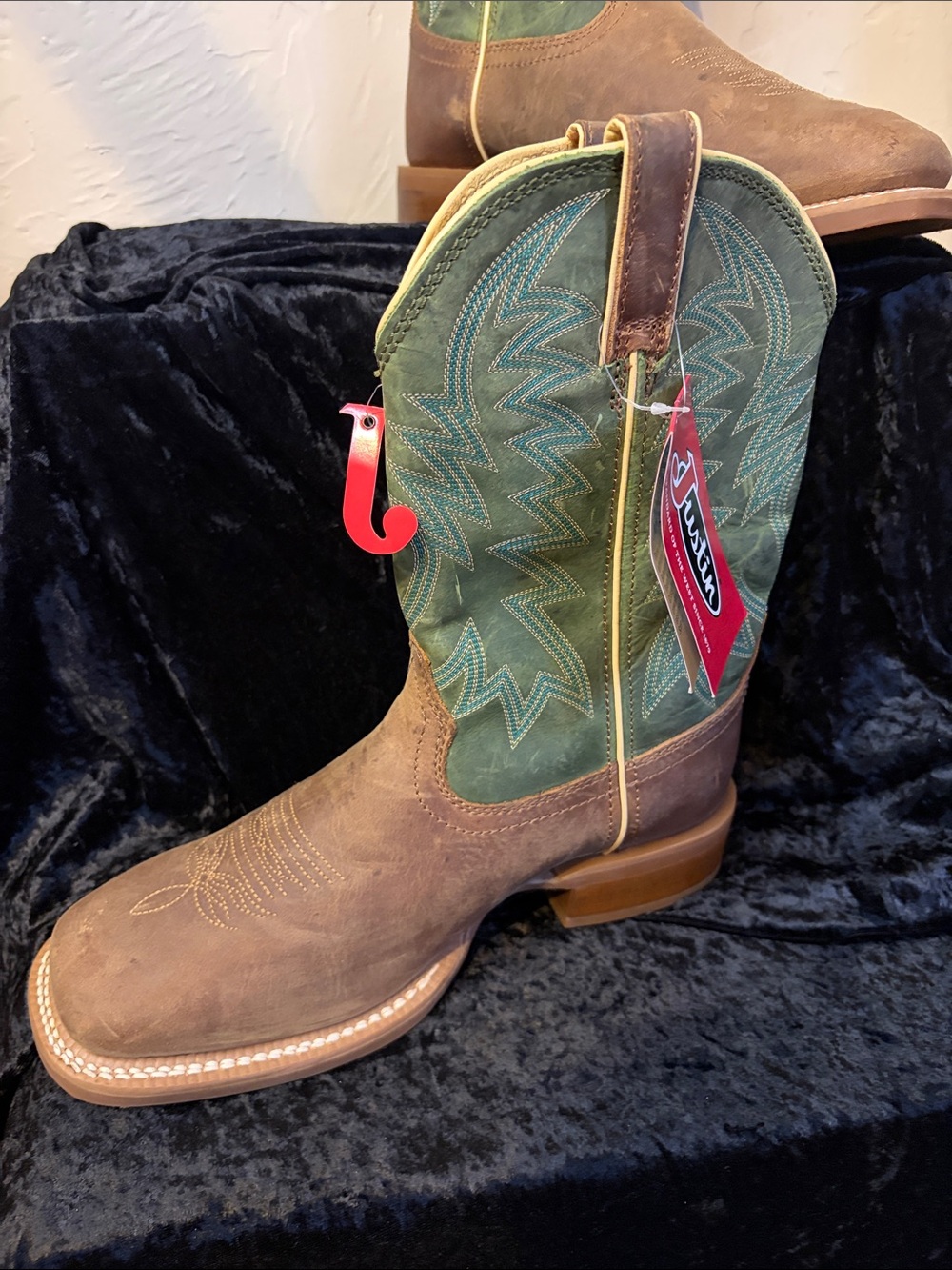 Justin boots men’s 9 - Picture 4 of 5